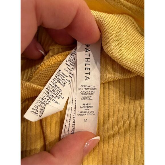 Athleta yellow tank- size M - Picture 4 of 6